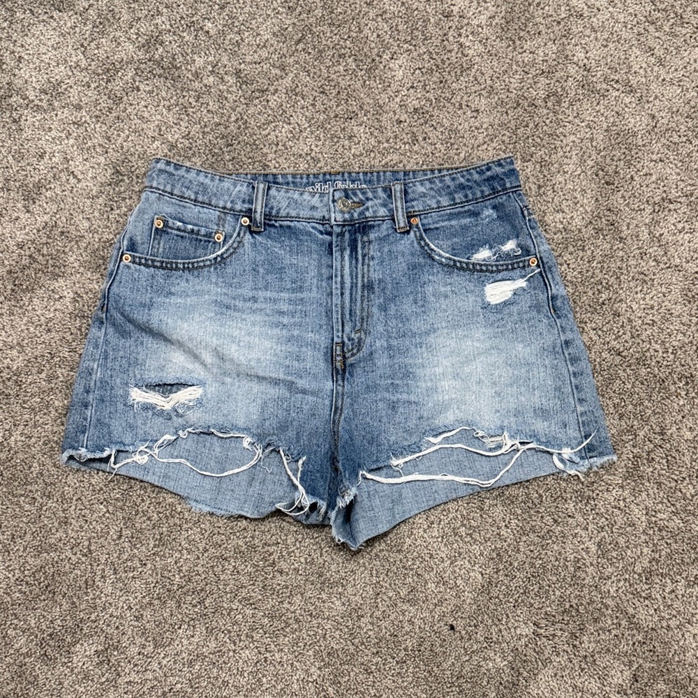 Wild Fable Light Blue Distressed Jean Shorts